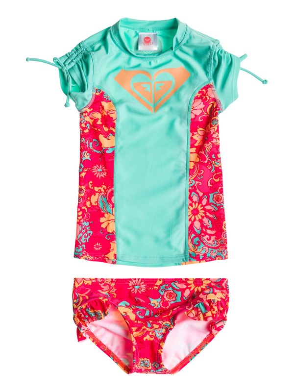 roxy, Girls 2-6 Beach Bound Rashguard, WATER (bhf0) 0 Girls 2-6 Beach Bound Rashguard ARLWR03002 Roxy