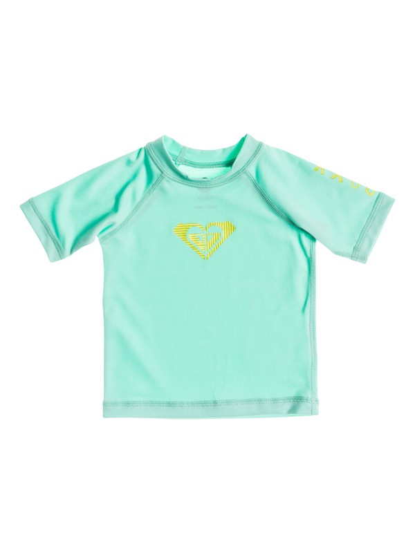 roxy, Baby Roxy Love Short Sleeve Rashguard, CABBAGE (cbw) 0 Baby Roxy Love Short Sleeve Rashguard ARNWR03000 Roxy