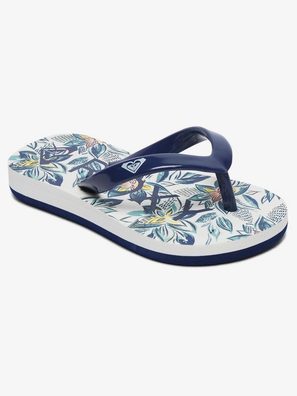 roxy, Bamboo - Flip-Flops for Toddlers, BLUE/WHITE (bwt) 0 Bamboo - Flip-Flops for Toddlers Blue AROL100002 Roxy