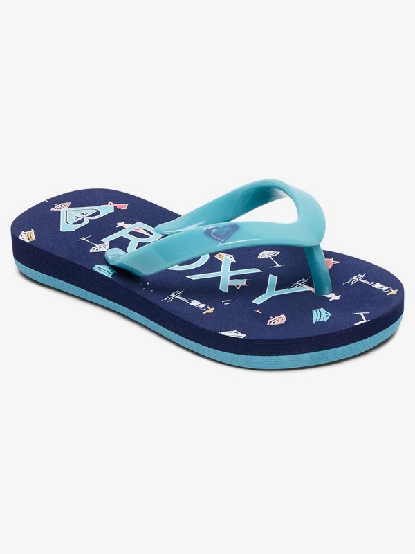 roxy, Bamboo - Teenslippers voor toddlers, COBALT (co2) 0 Bamboo - Teenslippers voor toddlers Green AROL100002 Roxy