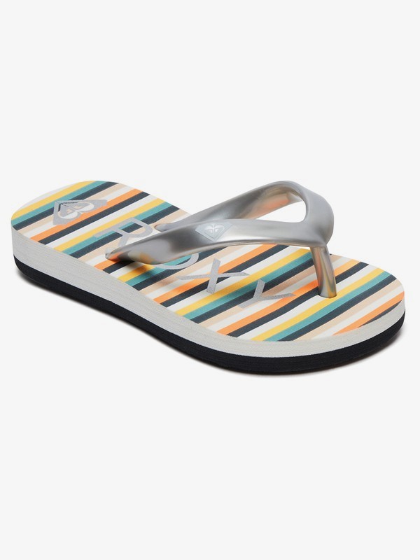 roxy, Bamboo - Tongs pour Bébés, MULTI GREY STRIPE (mgs) 0 Bamboo - Tongs pour Bébés Gris AROL100002 Roxy