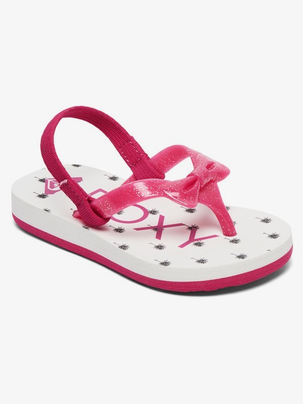roxy, Fifi Sandals, WHITE/HOT PINK (whk) 0 Fifi Sandals White AROL100003 Roxy