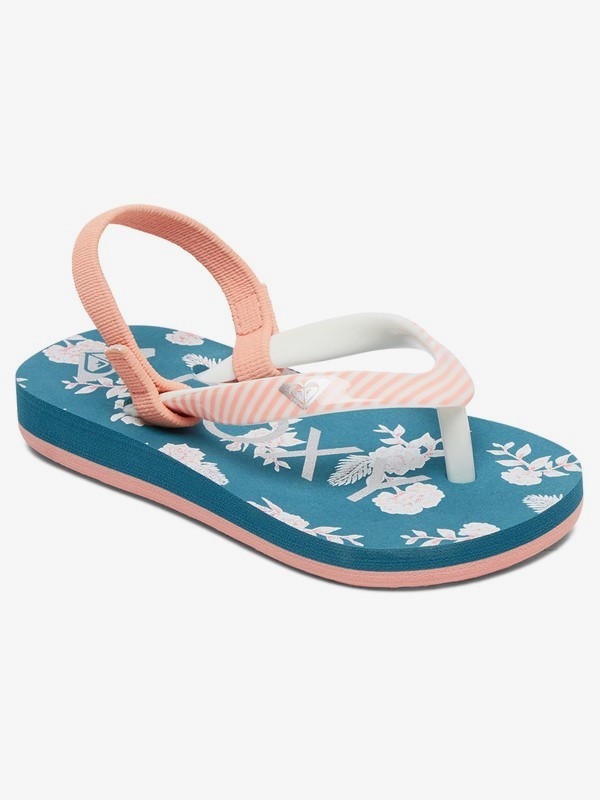 roxy, Girl's 2-6 Pebbles Sandals, GREY/BLUE (gbf) 0 Girl's 2-6 Pebbles Sandals Grey AROL100004 Roxy