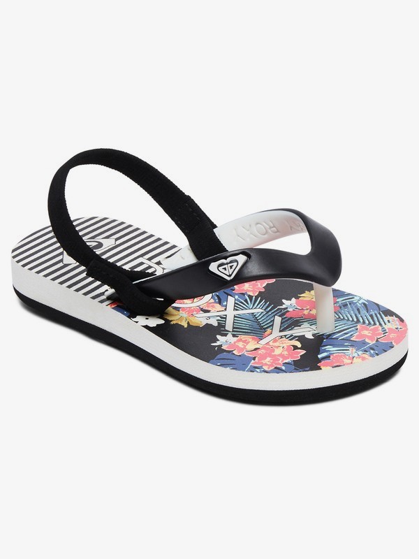 roxy, Girl's 2-6 Tahiti Sandals, BLACK MULTI (bk5) 0 Girl's 2-6 Tahiti Sandals Black AROL100005 Roxy