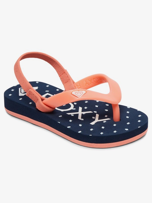 roxy, Girl's 2-6 Tahiti Sandals, NAVY/GUM (ngm) 0 Girl's 2-6 Tahiti Sandals Blue AROL100005 Roxy