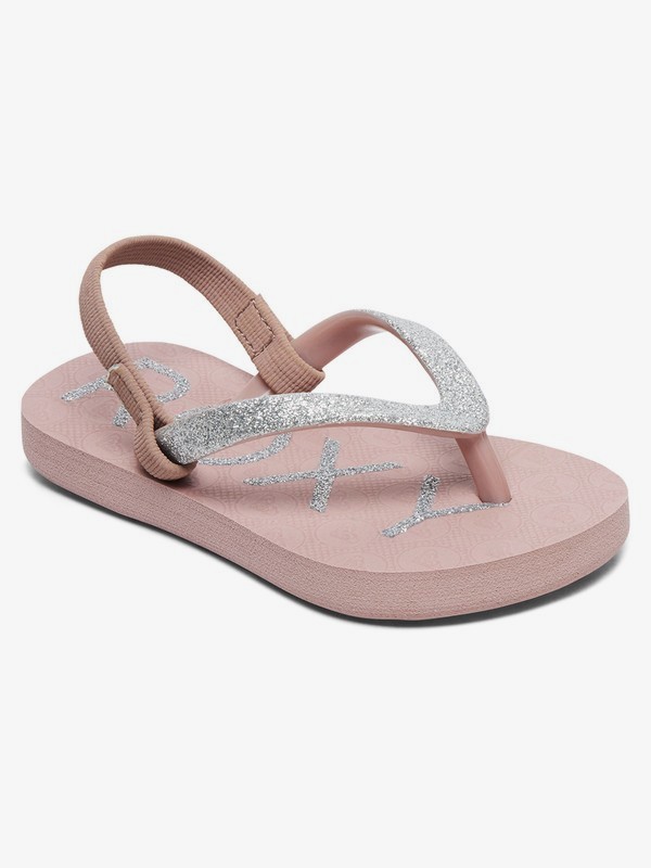 roxy, Viva Glitter - Flip-Flops for Toddlers, MAUVE WINE (mvw) 0 Viva Glitter - Flip-Flops for Toddlers Orange AROL100007 Roxy