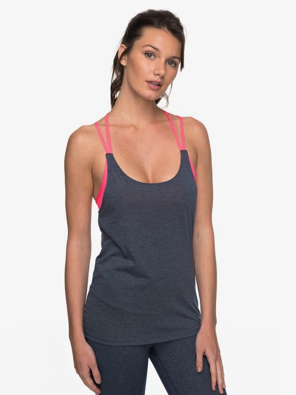 roxy, RX REGATA SECRET MESSAGE TANK IMP, DRESS BLUES (btk0) 0 RX REGATA SECRET MESSAGE TANK IMP Azul BR73731625 Roxy