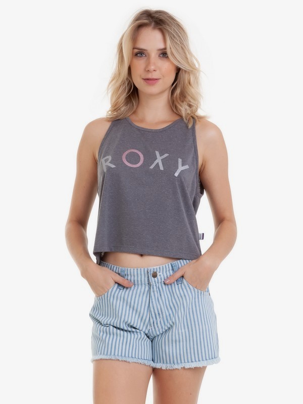 roxy, Camiseta Regata Shine Roxy ROXY, CINZA (cnz) 0 Camiseta Regata Shine Roxy ROXY BR73731659 Roxy