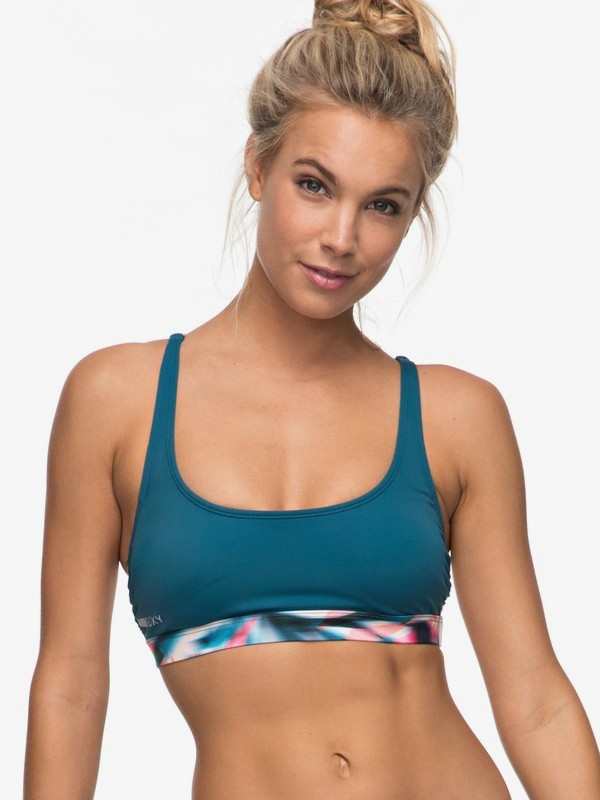 roxy, RX TOP SAND TO SEA BRA IMP, BLUE CORAL* (brs0) 0 RX TOP SAND TO SEA BRA IMP Verde BR73741019 Roxy