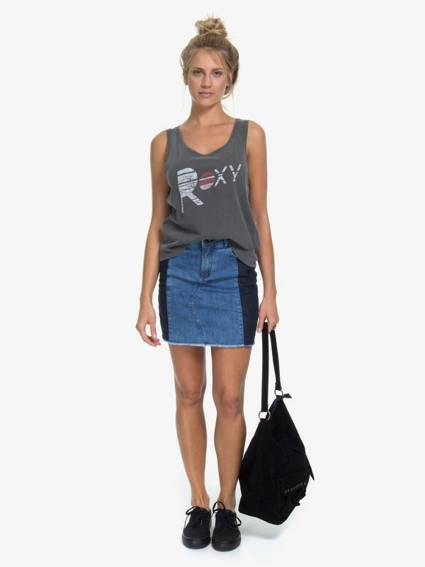 roxy, Mini Saia Jeans Old Days Roxy, MARINHO* (mah) 0 Mini Saia Jeans Old Days Roxy Azul BR73801243 Roxy