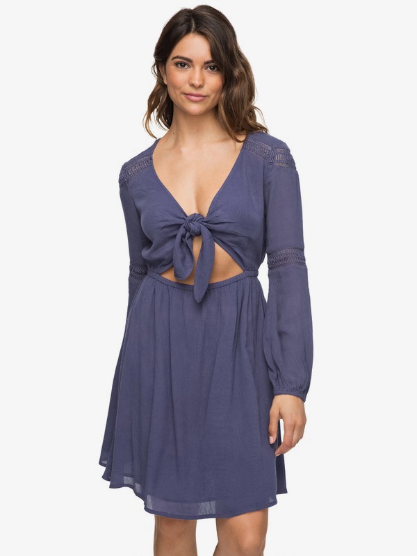 roxy, Vestido Manga Longa White Hills Roxy, CROWN BLUE (bqy0) 0 Vestido Manga Longa White Hills Roxy BR73811565 Roxy