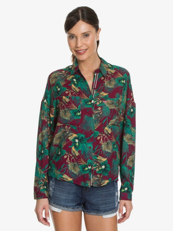 roxy, RX CAMISA M/L HAVANA FLOWER, HIBISCUS* (hib) 0 RX CAMISA M/L HAVANA FLOWER Vermelho BR73861045 Roxy