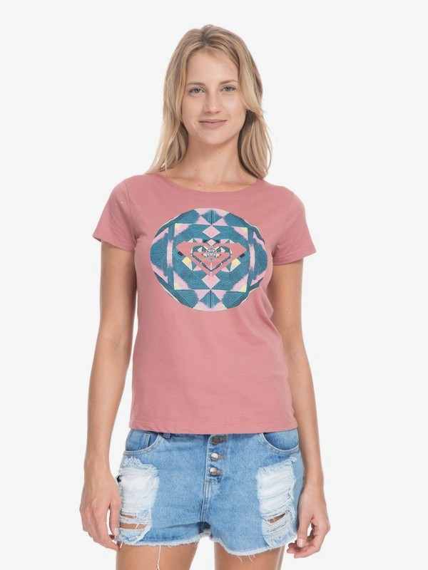 roxy, Camiseta Manga Curta Color Explosion Roxy, WHITERED ROSE* (wrr) 0 Camiseta Manga Curta Color Explosion Roxy BR73871486 Roxy