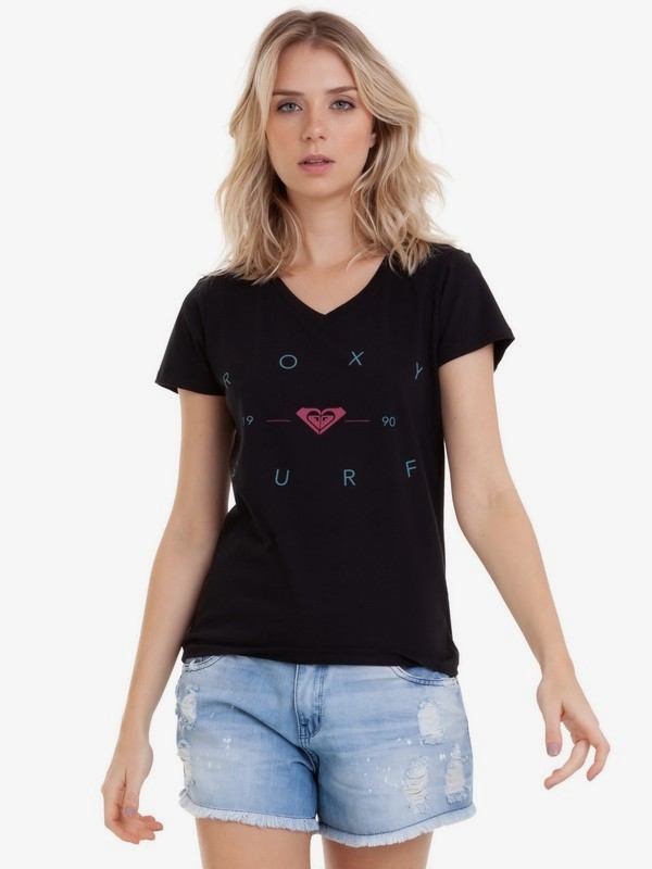 roxy, Camiseta Silk Mini Aways ROXY, PRETO (2013) 0 Camiseta Silk Mini Aways ROXY Preto BR73871510 Roxy