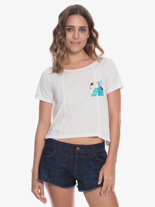 roxy, Camiseta Kantha Floral, WHITE 2* (101) 0 Camiseta Kantha Floral Branco BR73891342 Roxy