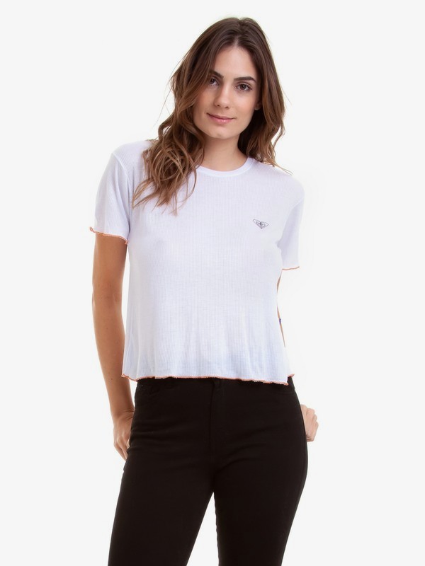 roxy, Camiseta Manga Curta Cropped All The Waves Roxy, BRANCO* (brc) 0 Camiseta Manga Curta Cropped All The Waves Roxy Branco BR73911265 Roxy