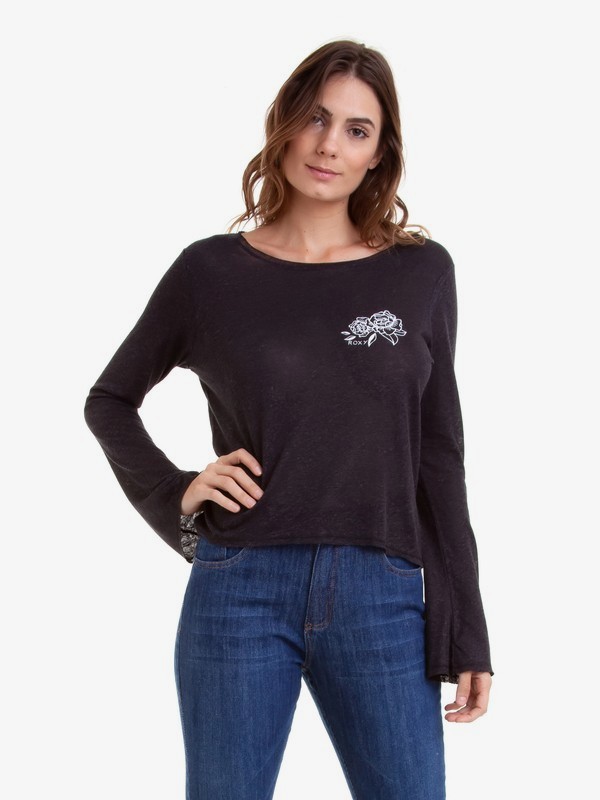 roxy, Camiseta Manga Longa Pipeline Roxy, PRETO* (2013) 0 Camiseta Manga Longa Pipeline Roxy Preto BR73931099 Roxy