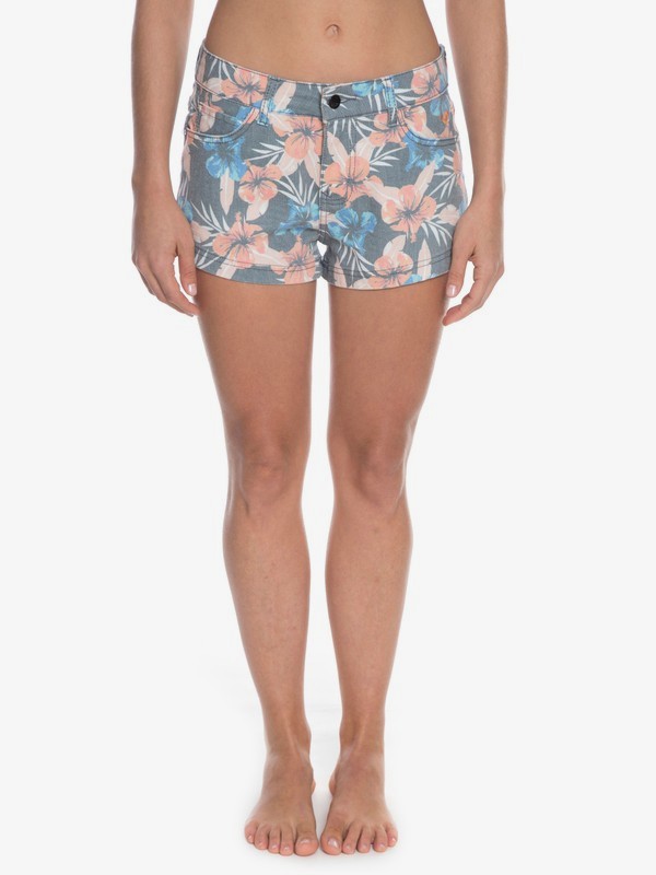 roxy, Shorts Kona Floral, PRETO* (201) 0 Shorts Kona Floral Preto BR74051197 Roxy