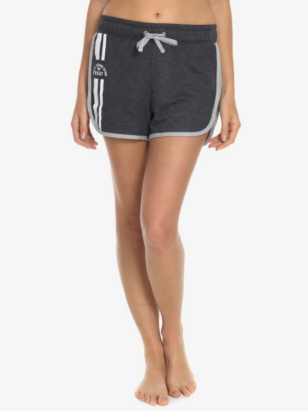 roxy, Shorts Feminino Curto Moletom Roxy, MESCLA PRETO* (mec) 0 Shorts Feminino Curto Moletom Roxy Cinza BR74051206 Roxy