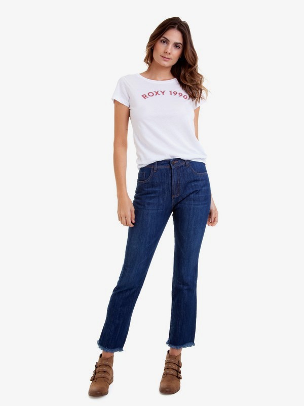 roxy, Calça Jeans Mom Cozy Wildness Roxy, DARK BLUE* (bla) 0 Calça Jeans Mom Cozy Wildness Roxy BR75331248 Roxy