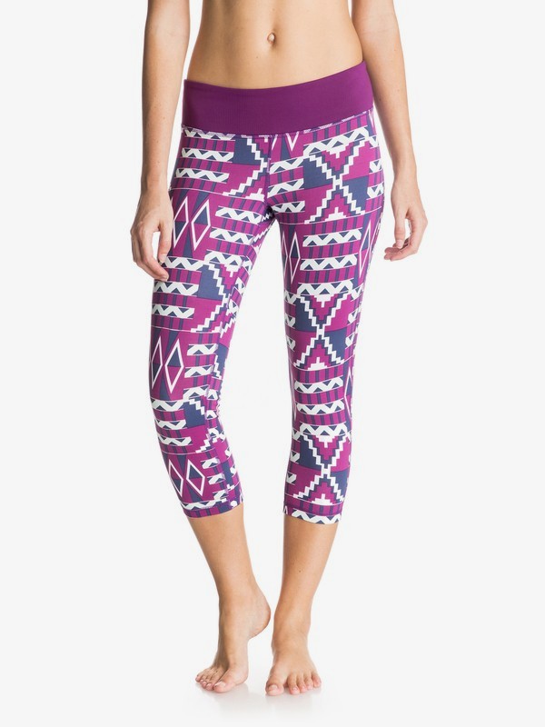 roxy, Calça especial Own it Capri, AZTEC GEO / SAILOR BLUE (bsq6) 0 Calça especial Own it Capri Roxo BR75351224 Roxy