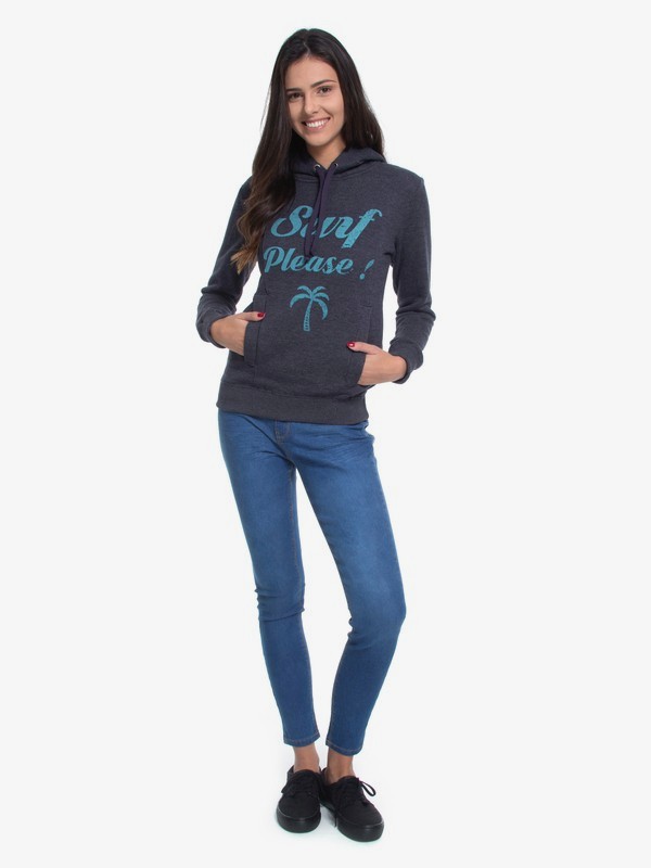roxy, Moletom Canguru Fechado c/ Capuz Surf Please Roxy, NAVY (nvy) 0 Moletom Canguru Fechado c/ Capuz Surf Please Roxy Azul BR77501284 Roxy
