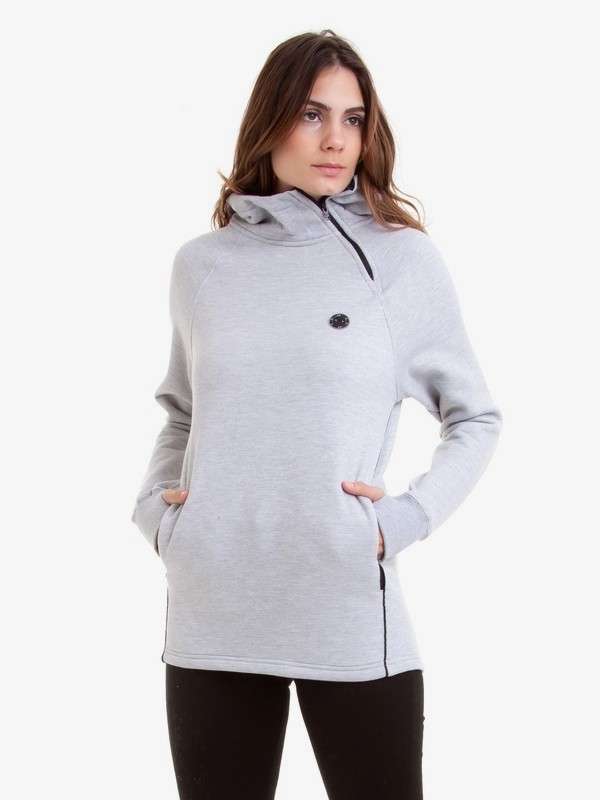 roxy, Moletom Gola Alta c/ Capuz Wannabe Roxy, GREY HEATHER (grh) 0 Moletom Gola Alta c/ Capuz Wannabe Roxy BR77501312M Roxy