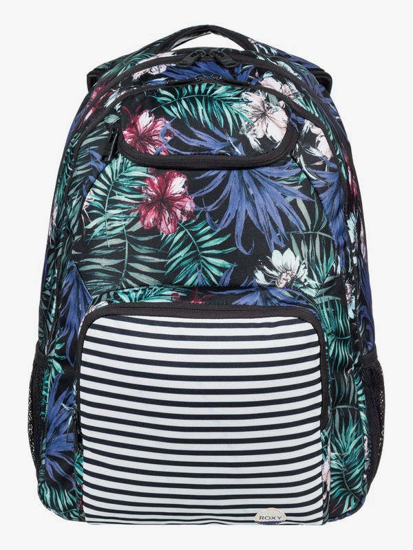 roxy, Mochila Feminina Estampada Bolso Frontal e Compartimentos Internos Roxy, ALL ABOUT PALM TRUE BLACK (kvj6) 0 Mochila Feminina Estampada Bolso Frontal e Compartimentos Internos Roxy Preto BR78261719 Roxy