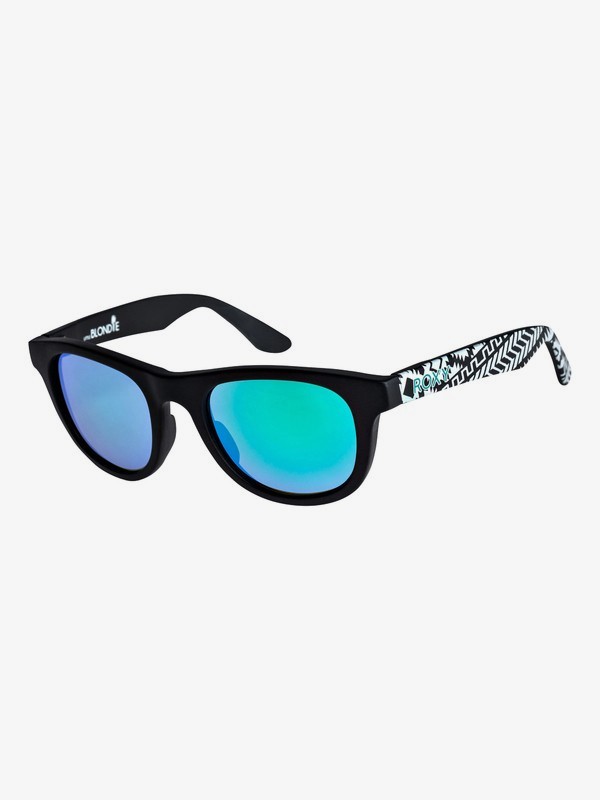roxy, Little Blondie - Lunettes de soleil pour Fille 3-7 ans, MATTE BLACK-PRINT/ML GREEN (xkkg) 0 Little Blondie - Lunettes de soleil pour Fille 3-7 ans ERG6011 Roxy
