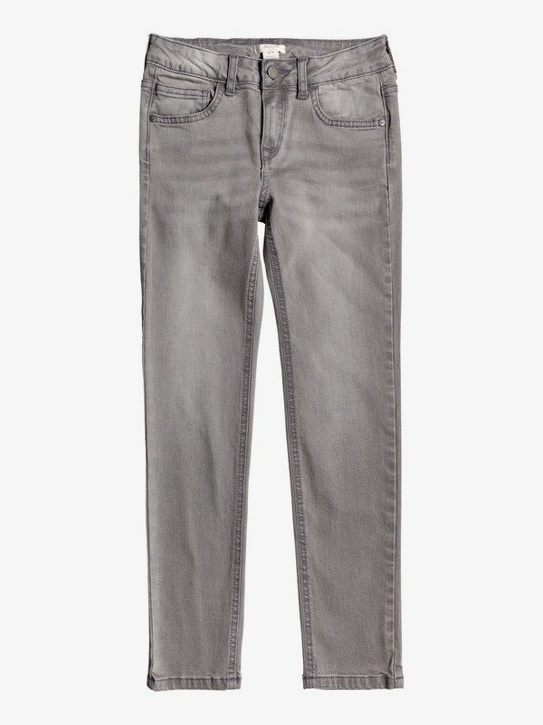 roxy, Spring Mood - Jean Slim fit pour Fille 4-16, LIGHT GREY (smaw) 0 Spring Mood - Jean Slim fit pour Fille 4-16 Gris ERGDP03055 Roxy