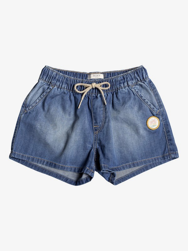 roxy, Girl's 7-14 Honey Sunday Denim Beach Shorts, MEDIUM BLUE (bgy0) 0 Girl's 7-14 Honey Sunday Denim Beach Shorts Blue ERGDS03048 Roxy