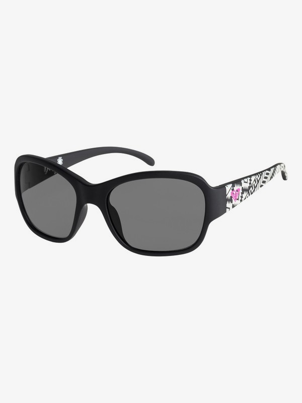 roxy, Daisy - Sunglasses for Girls 8-16, MATTE BLACK-PRINT/ GREY (xkks) 0 Daisy - Sunglasses for Girls 8-16 Black ERGEY03005 Roxy