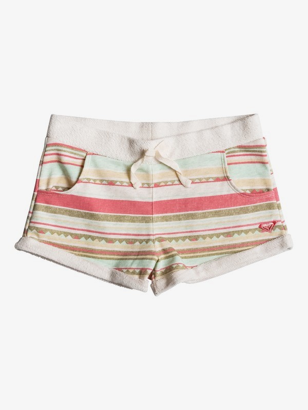 roxy, Takapoto - Tracksuit Shorts, BEACH GLASS GIRL SOMBRERO STRI (gcz3) 0 Takapoto - Tracksuit Shorts ERGFB03034 Roxy