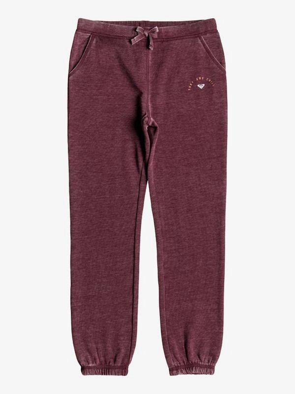 roxy, Girl's 7-14 Boom Boom Pow Surf And Chill Joggers, OXBLOOD RED (rre0) 0 Girl's 7-14 Boom Boom Pow Surf And Chill Joggers Red ERGFB03100 Roxy