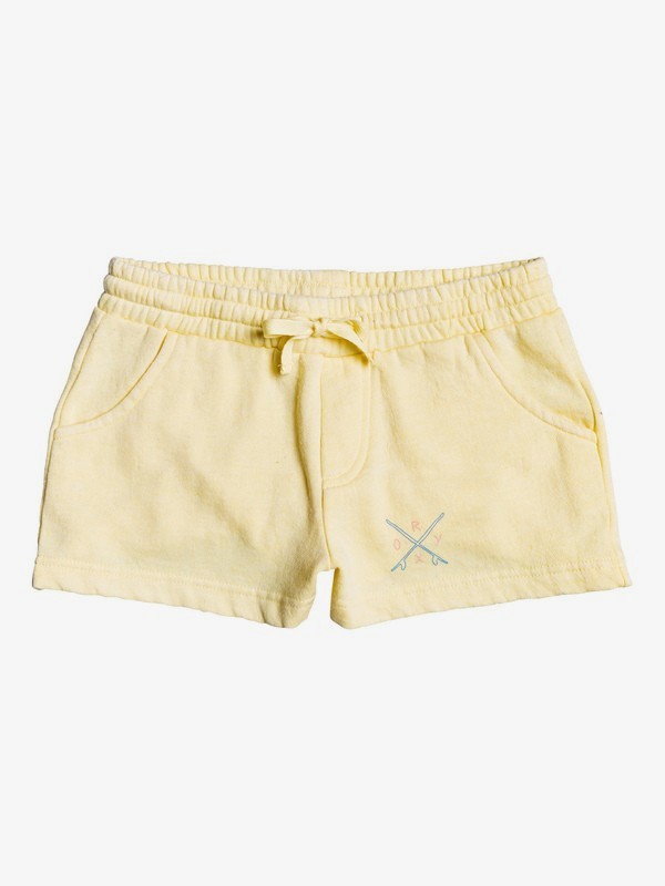 roxy, Girl's 7-14 Summer Is Here A Sweat Shorts, SUNLIGHT (yek0) 0 Girl's 7-14 Summer Is Here A Sweat Shorts Yellow ERGFB03120 Roxy