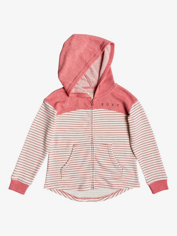 roxy, Happiest Fall - Sudadera con capucha y cremallera para Chicas 8-16, MINERAL RED SIMPLE STRIPE (mmz3) 0 Happiest Fall - Sudadera con capucha y cremallera para Chicas 8-16 Rosa ERGFT03293 Roxy