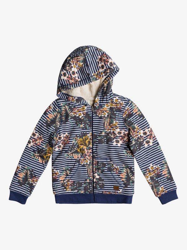 roxy, Earth Groove - Sudadera con capucha y cremallera para Chicas 8-16, MEDIEVAL BLUE BOARDWALK (bte6) 0 Earth Groove - Sudadera con capucha y cremallera para Chicas 8-16 Azul ERGFT03294 Roxy