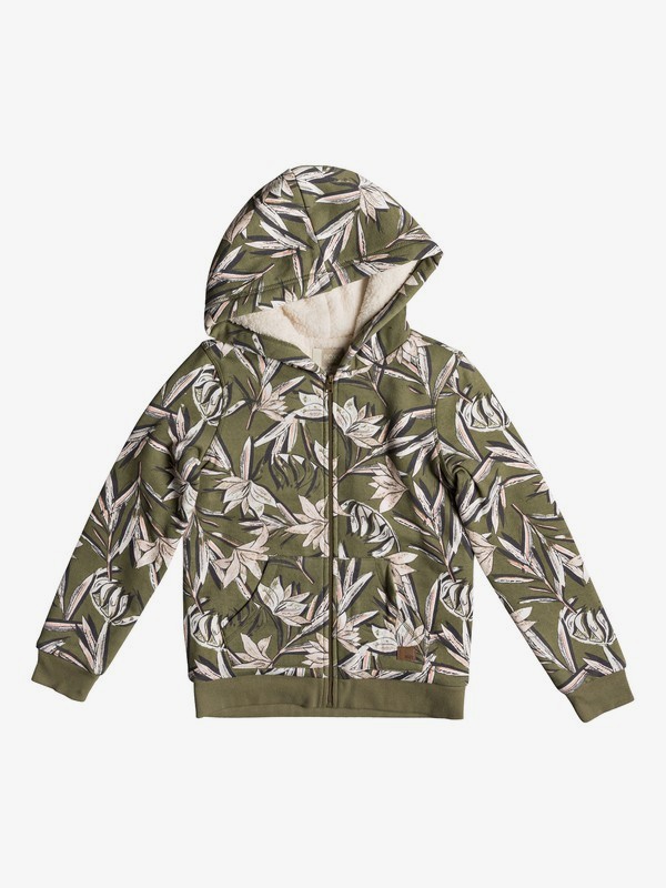 roxy, Earth Groove - Sweat à capuche zippé pour Fille 8-16 ans, BURNT OLIVE LAFITENIA (gpz6) 0 Earth Groove - Sweat à capuche zippé pour Fille 8-16 ans Vert ERGFT03294 Roxy
