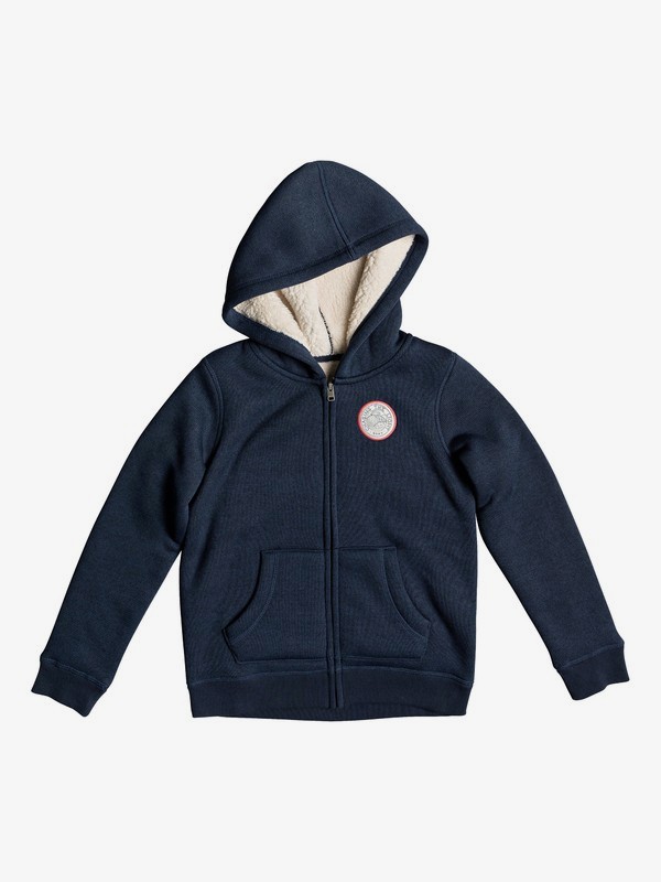 roxy, Feel Her Breath Search For The S - Sudadera con capucha y cremallera para Chicas 8-16, DRESS BLUES (btk0) 0 Feel Her Breath Search For The S - Sudadera con capucha y cremallera para Chicas 8-16 Azul ERGFT03302 Roxy