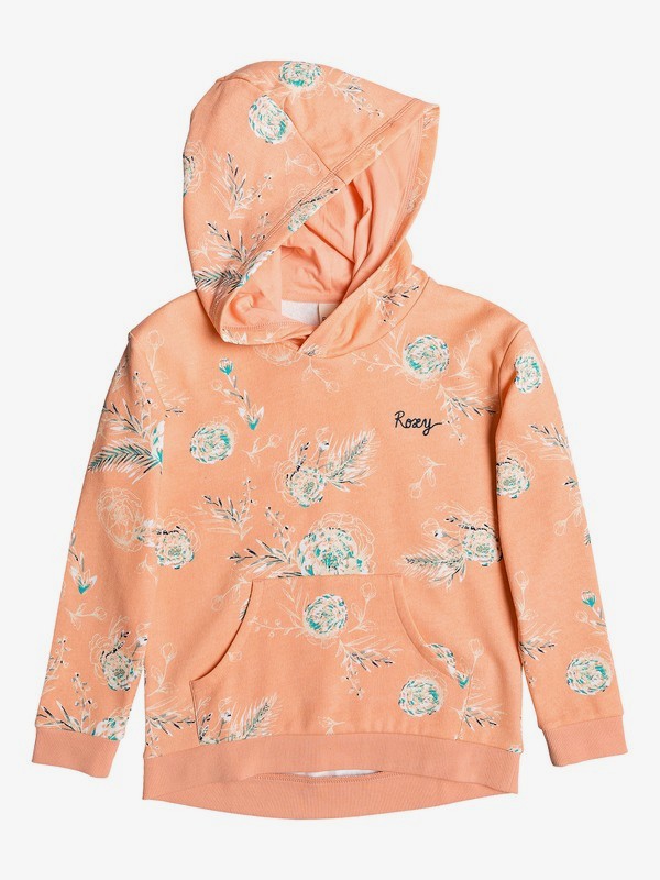 roxy, Loba Loba - Hoodie for Girls 8-16, SALMON FLOWERS IN THE AIR (mfg8) 0 Loba Loba - Hoodie for Girls 8-16 Pink ERGFT03357 Roxy