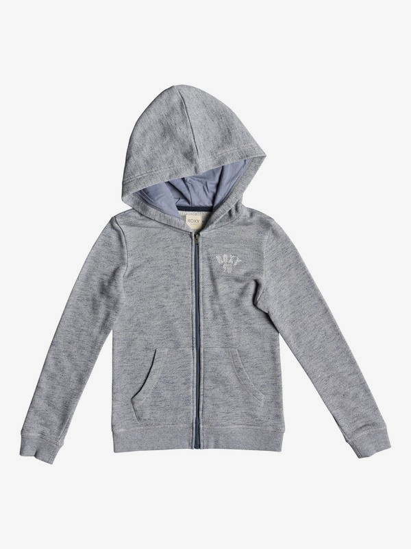 roxy, Mi Bicicleta B - Kapuzenpulli mit Reißverschluss für Mädchen 8-16, DRESS BLUES HEATHER (btkh) 0 Mi Bicicleta B - Kapuzenpulli mit Reißverschluss für Mädchen 8-16 Blau ERGFT03372 Roxy