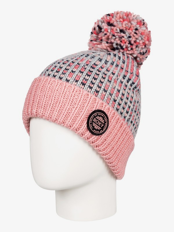roxy, Snowflurry - Gorro con pompón para Chicas 8-16, WARM HEATHER GREY (sjeh) 0 Snowflurry - Gorro con pompón para Chicas 8-16 Gris ERGHA03105 Roxy