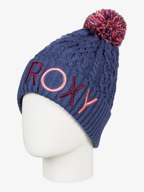roxy, Baylee - Gorro con pompón para Chicas 8-16, CROWN BLUE (bqy0) 0 Baylee - Gorro con pompón para Chicas 8-16 ERGHA03107 Roxy