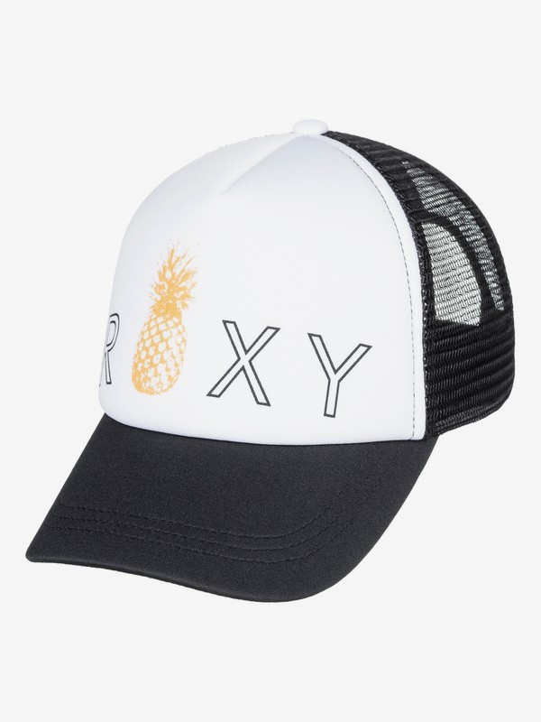 roxy, Girl's 7-14 Reggae Town Trucker Hat, TRUE BLACK (kvj0) 0 Girl's 7-14 Reggae Town Trucker Hat Black ERGHA03129 Roxy
