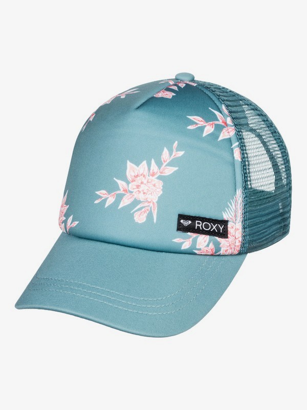 roxy, Girl's 7-14 Just Ok Trucker Hat, MYKONOS BLUE S EGLANTINE (bzf6) 0 Girl's 7-14 Just Ok Trucker Hat Blue ERGHA03140 Roxy