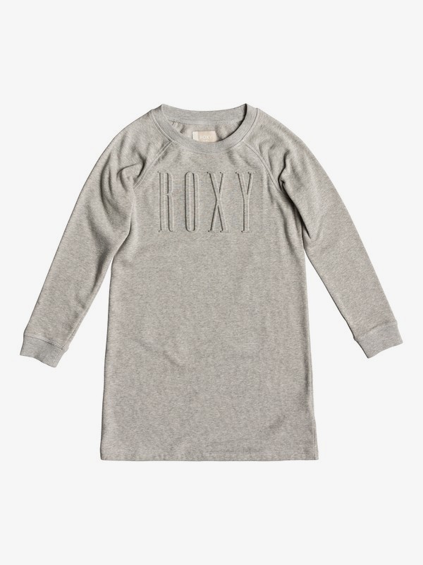roxy, Wind Blew - Robe à manches longues pour Fille 8-16 ans, HERITAGE HEATHER (sgrh) 0 Wind Blew - Robe à manches longues pour Fille 8-16 ans Gris ERGKD03072 Roxy