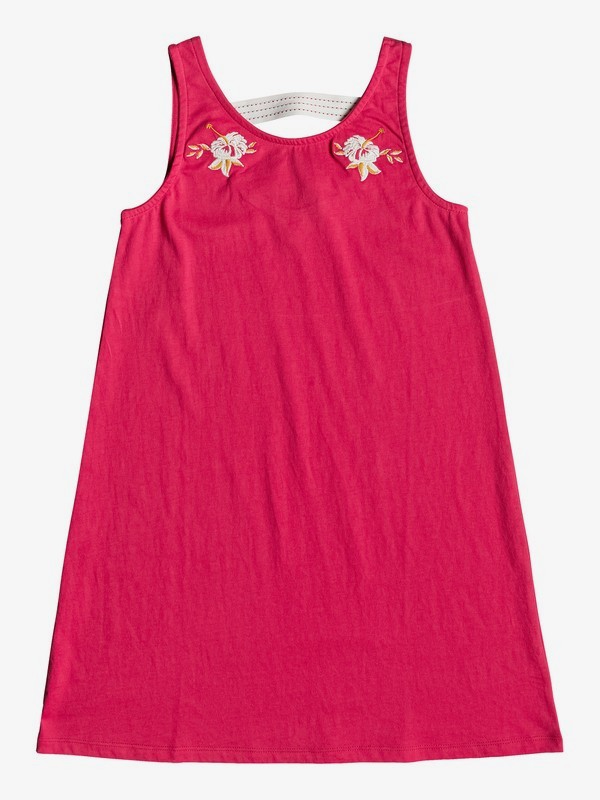 roxy, Girl's 7-14 Leaves Movement Tank Dress, BARBERRY (mpt0) 0 Girl's 7-14 Leaves Movement Tank Dress Pink ERGKD03081 Roxy