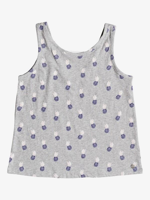 roxy, Girl's 7-14 Feeling Free Tank Top, HERITAGE HEATHER ICE PINEAPPLE (sgr6) 0 Girl's 7-14 Feeling Free Tank Top ERGKT03072 Roxy