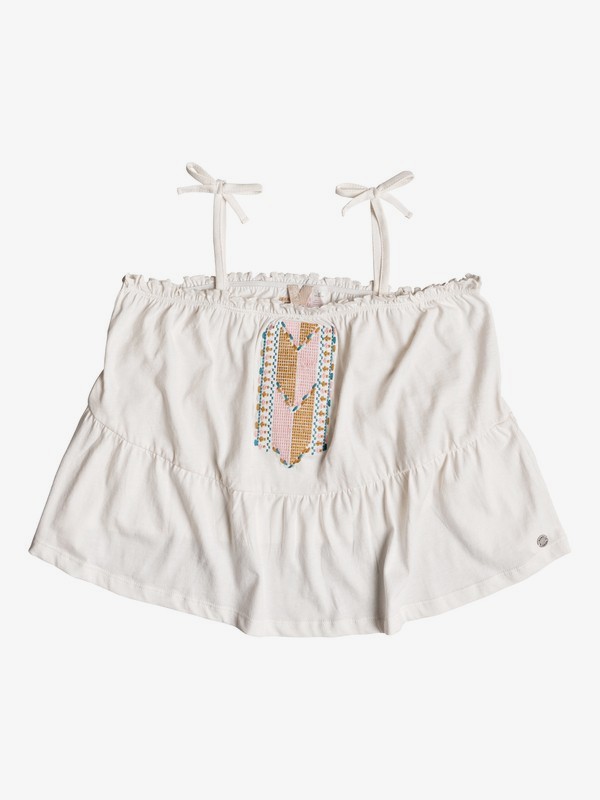 roxy, Girl's 7-14 Sweet Summer Strappy Top, MARSHMALLOW (wbt0) 0 Girl's 7-14 Sweet Summer Strappy Top White ERGKT03081 Roxy