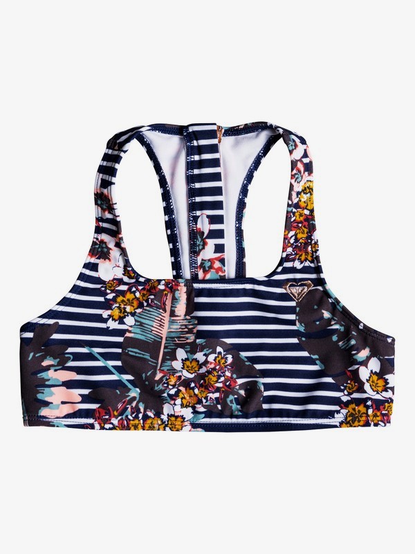 roxy, Keep In Flow - Sujetador deportivo para Chicas 8-16, MEDIEVAL BLUE BOARDWALK (bte6) 0 Keep In Flow - Sujetador deportivo para Chicas 8-16 Azul ERGKT03091 Roxy
